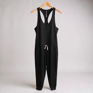 Vuori Lux Jumpsuit Stone Gray Performance Knit - Size Medium (Style VW426)